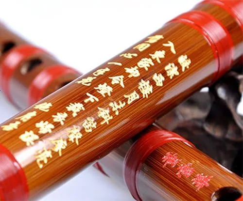 Miniatura 4 de OrientalMusicSanctuary ATTESTADO: Dong Xue Hua Dizi Modelo 8881 - Flauta de bambú china (juego completo de 5 (CDEFG) con estuche de aluminio