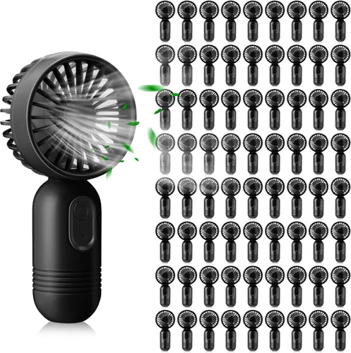 Miniatura 35 de Rossesay Miniventilador portátil a granel, lindo ventilador de mano ligero, pequeño ventilador personal de mano y pestañas de 3 velocidades
