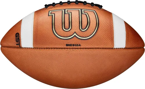 Miniatura 5 de Wilson GST1003 Juego de cuero de fábrica de fútbol defecto/imperfección - Tamaño oficial, marrón