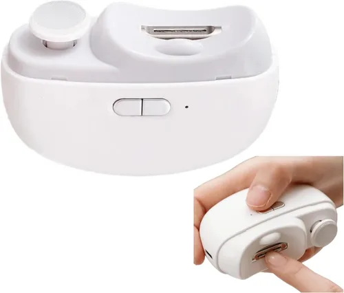 Cortaúñas eléctrico para personas mayores, recortadora de uñas automática segura y recargable para uñas gruesas, ancianos, bebés, niños y mujeres,
