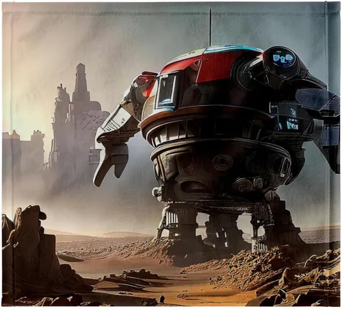 Miniatura 7 de 3dRose Giant Industrial Robot in Mars Desert on a Sunny Day Digital Art 22x30 Bath Hand Pool Towel