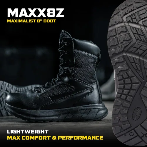 Miniatura 2 de B Belleville Arm Your Feet Tactical Research MAXX - Botas tácticas maximalistas de 6 pulgadas ultra acolchadas para hombre con cremallera, diseñadas