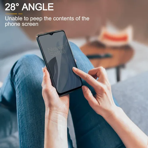 Miniatura 2 de Paquete de 2 protectores de pantalla de privacidad para Oneplus Nord N300 5G [vidrio templado antiespía], Ultra HD, antiarañazos, sin burbujas