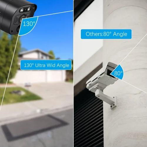 Miniatura 4 de Audio de 2 vías 5.5MP antenas duales WiFi seguridad sistema de cámara inalámbrica videovigilancia hogar cámaras de seguridad inalámbricas al aire