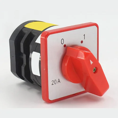 Miniatura 3 de Interruptor selector de cambio universal, interruptor de transferencia de energía, 2 posiciones 8 terminales, HZ5D-20/4 L03 380V 20A Motor