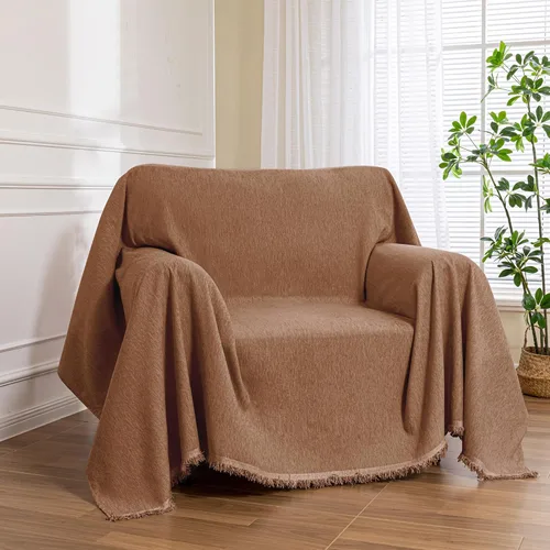 Miniatura 61 de MEETSKY Fundas para sofá modular de 3 cojines, lavables, mezcla de felpilla suave, protector de muebles, funda decorativa de estilo moderno