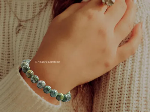 Miniatura 469 de Amazing Gemstone Pulsera de cristal para mujeres y hombres, pulsera de cristal curativo de protección, pulsera elástica con cuentas de piedras
