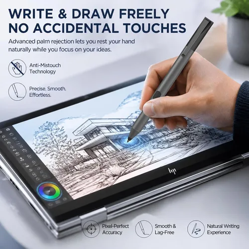 Miniatura 6 de Lápiz óptico para portátiles HP Envy x360 Pavilion Spectre Omnibook con pantalla táctil abatible, MPP Active Pen con 300 días de duración