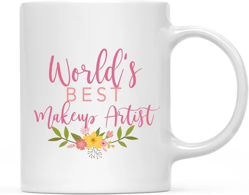 Miniatura 6 de Andaz Press Taza de café de 11 oz, regalo de broma de la mejor abbuela del mundo, diseño floral, paquete de 1