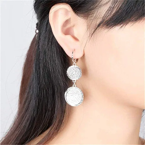 Miniatura 6 de Marca 18K chapado en oro de la joyería del grano conjunto de las mujeres pulsera pendiente collar conjunto boda joyería señoras cadena joyería