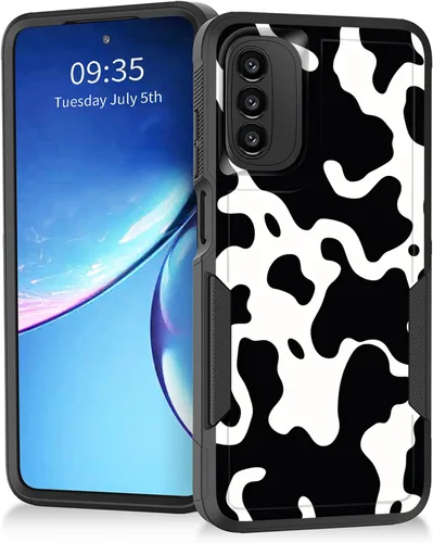 Miniatura 18 de Para Moto G Power 2022 – Funda protectora resistente de doble capa de policarbonato duro híbrido de goma suave a prueba de golpes – Ciervo
