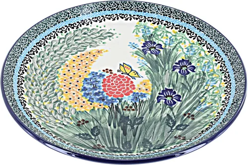 Miniatura 9 de Cerámica pulida de rosa azul – Plato de cena Athena marrón – 10.5 pulgadas de diámetro – Ideal para comidas diarias, comidas informales o como