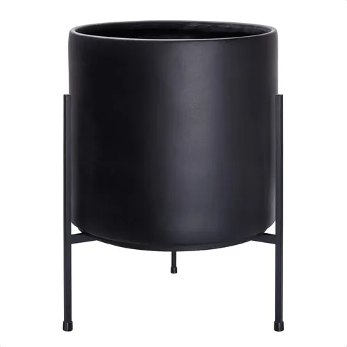 Miniatura 12 de Macetero moderno con soporte de metal de 8, 10, 12 y 14 pulgadas, para plantas