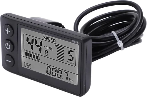Miniatura 9 de Goshyda S866 - Computadora para bicicleta, medidor LCD con pantalla eléctrica, panel de control de scooter eléctrico de 24 V, 36 V, 48 V