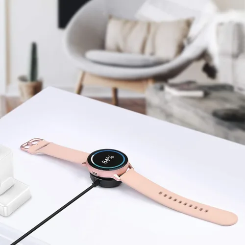 Miniatura 4 de Compatible con Samsung Galaxy Watch 6/6 Classic/5/5 Pro/4/4 Classic/3/Active 2/Active, 1 paquete de cable de carga inalámbrica USB de repuesto