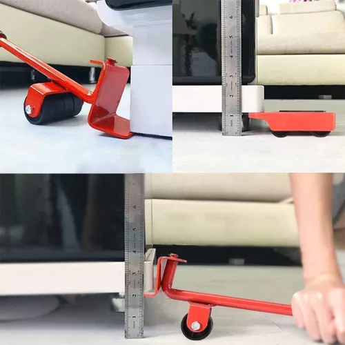 Miniatura 3 de Mr Hercules - Juego de herramientas de elevación de muebles, herramienta elevadora de muebles con palanca de elevación y 4 ruedas, deslizadores