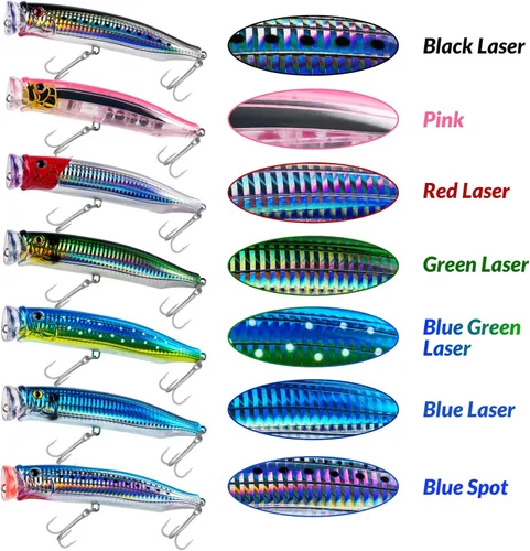 Miniatura 9 de THKFISH Señuelos para pesca de agua salada de atún para pesca de surf, lubina con ojos 3D para atún GT peces grandes, 5.9 pulgadas, 1 unidad/3 1