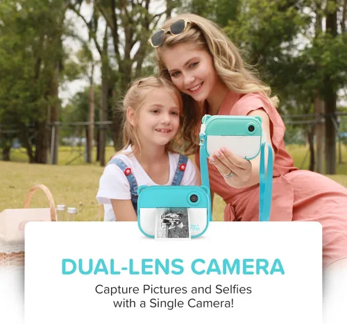 Miniatura 3 de myFirst Insta 2 - Cámara de impresión instantánea para niños, foto de 12MP, video 1080P, regalo para niños de 4-12 años, tarjeta microSD, impresión