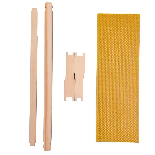 Miniatura 6 de Honey Lake Caja mediana de 10 marcos para colmena de abejas, caja de abeja súper miel Langstroth sumergida en cera de abeja, incluye marcos