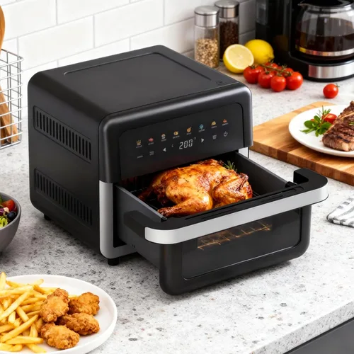 Miniatura 9 de Freidora de aire de 8 cuartos de galón de gran capacidad, horno freidora de aire digital 8 en 1 con circulación de aire rápida, control táctil