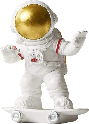 Estatua de astronauta de resina, figura de astronauta, estatuas de astronauta, modelo de escultura para regalos para el hogar, recuerdos, caja de