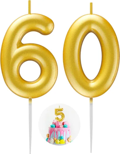 Miniatura 8 de Velas número 2 arcoíris con número 3D de feliz cumpleaños para decoración de fiesta de pastel de cumpleaños, suministros de celebración