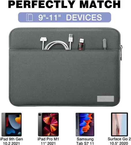 Miniatura 2 de MoKo Funda tipo sobre para tablet de 11 pulgadas, estuche de transporte compatible con iPad Air 5 de 10.9 pulgadas 2022, iPad Pro 11 M2 2022-2018