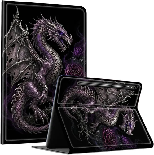 Miniatura 8 de Slim Case for Samsung Galaxy Tab S10 Lite / S10 FE / S9 FE 10.9" & Galaxy Tab S9 11", Multi-Angle Stand PU Leather Smart Folio Cover with Soft TPU