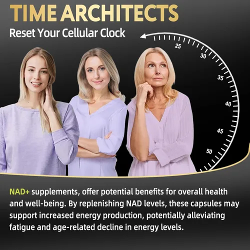 Miniatura 5 de Suplemento NAD de 1800 mg - NAD+ licotinamida ribósido NR con resveratrol para mujeres y hombres - Aumenta los niveles de NAD Plus, avanzado, salud