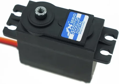 RC Car Parts JX Servo PDI-5509MG - Engranaje de metal de par grande, modelo digital estándar para coches deportivos de modelo plano