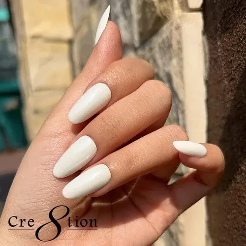 Miniatura 2 de Cre8tion - Polvo mágico de uñas cromado y perla blanca para arte de uñas, purpurina cromada en polvo brillante, uso profesional en salones