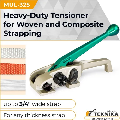 Miniatura 2 de IDL Packaging MUL-325 PRO Tensor resistente para flejes de cables tejidos y compuestos, ancho de correa de hasta 3/4