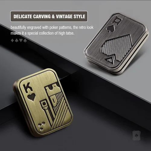 Miniatura 6 de ITOKEY Juguetes para ansiedad, juguetes deslizantes de metal EDC, juguete antiestrés EDC para aliviar el estrés, juguetes magnéticos de metal