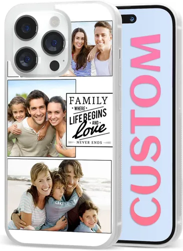 Miniatura 15 de Fundas de teléfono con collage de fotos, funda protectora de silicona para niñas, niños, mujeres, parejas, amigos, para iPhone 11, 12, 13, 14, 15