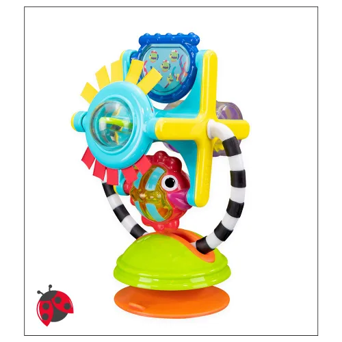 Miniatura 8 de Sassy Fishy Fascination Station 2 en 1 - Juguete para silla alta con ventosa, bandeja de desarrollo para aprendizaje temprano, a partir de 6 meses