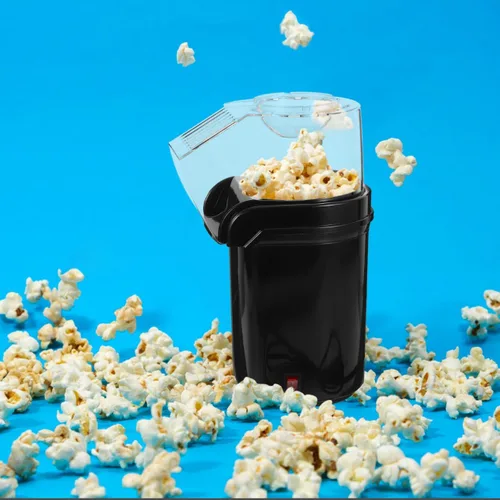 Miniatura 9 de Cabilock Máquina eléctrica de palomitas de maíz con pala de 110 V, máquina automática de aperitivos saludables para fiestas familiares de películas