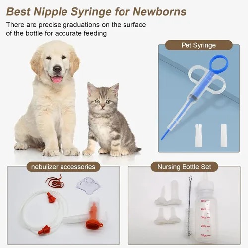 Miniatura 5 de Incubadora para cachorros con calefacción, gran criador, incubadora de gatitos para cachorros con alfombrilla de cama para mascotas, alimentador