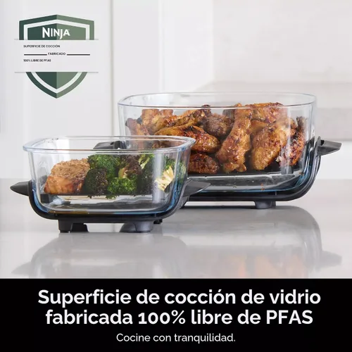 Miniatura 13 de Ninja Crispi Sistema de Freidora de Aire de Vidrio Portátil 5 en 1, 1500W, 6 Tazas, Contenedores TempWare de 4 Cuartos y 2.5 Cuartos con Tapas, Apto