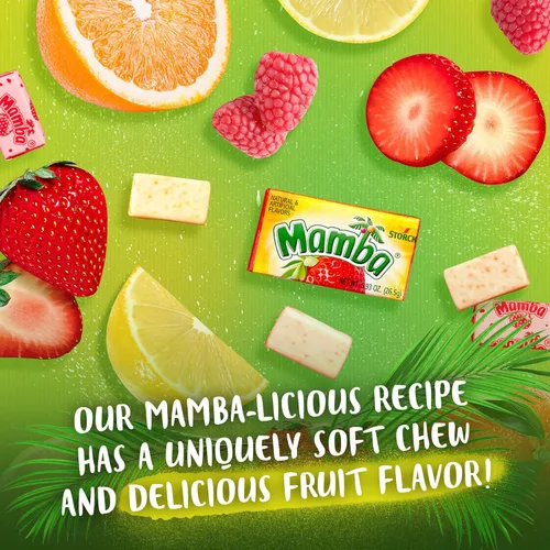 Miniatura 3 de Mamba Caramelos masticables de frutas, 3.73 onzas, 24 piezas (paquete de 24)
