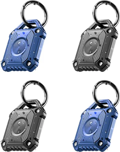 Miniatura 8 de Paquete de 4 soportes para Airtag (1ª y 2ª generación), IP68 resistente al agua, protección completa de 360°, fundas protectoras para sistema