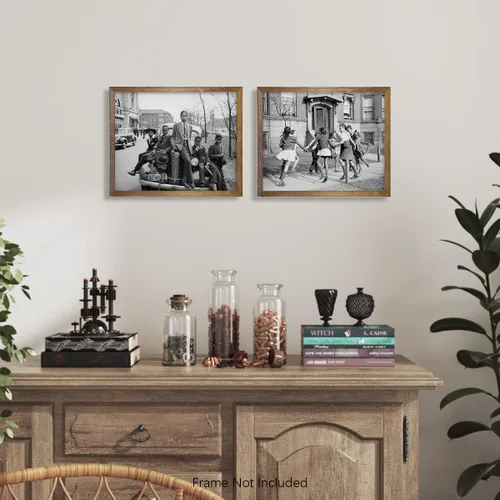 Miniatura 3 de Arte de pared con fotos afroamericanas vintage - Regalos para el Mes de la Historia Negra, Día de MLK - Impresiones de imágenes retro para maestros
