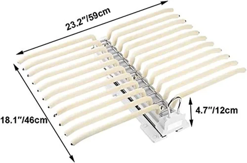Miniatura 2 de Barra extensible extraíble para armario, soporte organizador de ropa ajustable, perchero extraíble con amortiguador, soporte extensible