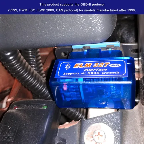 Miniatura 4 de ELM327 OBDⅡ Escáner de diagnóstico automático para automóvil, mini herramienta de escaneo Bluetooth, detector de fallas automotrices, lector