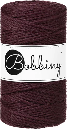 Miniatura 23 de Bobbiny Cordón de macramé regular de 0.118 in y 3 capas (aguamarina), 108yds/330 pies (100% algodón reciclado)
