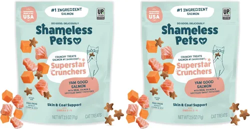 Miniatura 19 de Shameless Pets Golosinas para gatos con Catnip y pollo para la salud digestiva, crujientes