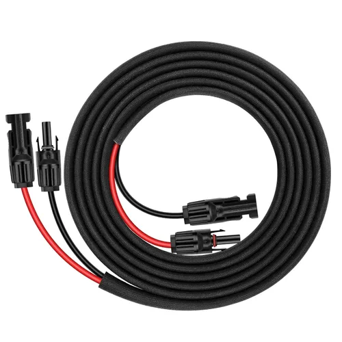 Miniatura 16 de Cable de extensión de panel solar de 30 pies 10 AWG con conectores hembra y macho, cable de extensión solar para paneles solares, controladores