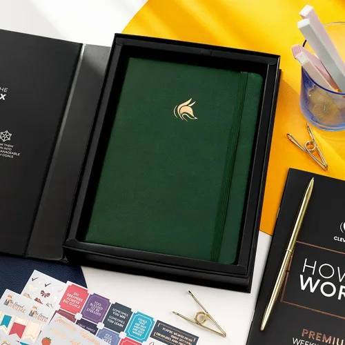 Miniatura 7 de Clever Fox Planificador edición premium, planificador semanal y mensual de lujo sin fecha para aumentar la productividad y alcanzar tus