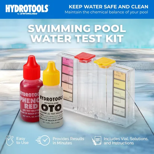 Miniatura 2 de SWIMLINE HYDROTOOLS - Kit de prueba de agua de piscina de cloro/bromo/pH económico