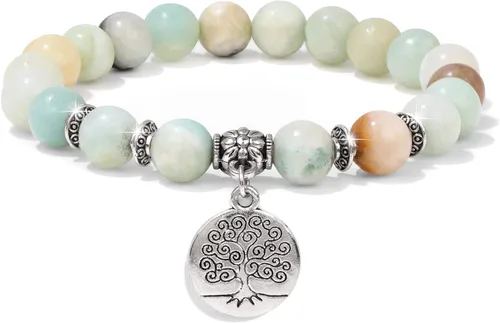 GolbalJew Pulsera curativa para mujer, pulseras de cuentas de ansiedad, joyería de piedra curativa, pulsera de cristal para aliviar el estrés,