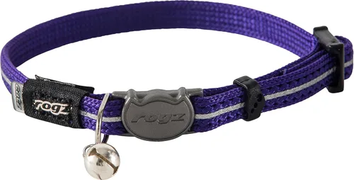 Miniatura 5 de Rogz Collar reflectante de nailon para gato con clip separable y campana extraíble, totalmente ajustable para adaptarse a la mayoría de las razas